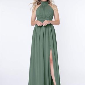 Azazie Eucalyptus Iman Bridesmaid Dress